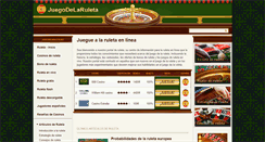 Desktop Screenshot of juegodelaruleta.net